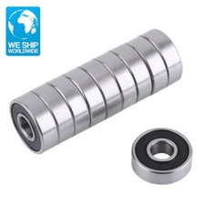 10Pcs 608-2RS Miniature Deep Groove Steel Sealed Ball Bearings High Quality