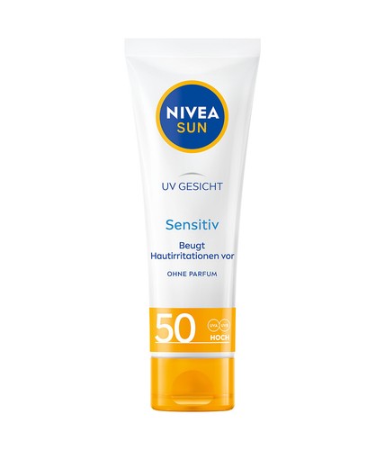 NIVEA SUN UV Face Sensitiv Gesichtsschutz LSF 50 Sonnenallergie Schutz 50ml - Bild 2 von 9