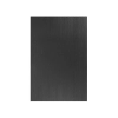 Ondulé Plastique Feuilles 3mm Noir Signes Pelouse 8 x12 Pouce Panneau Vide - Photo 1/3
