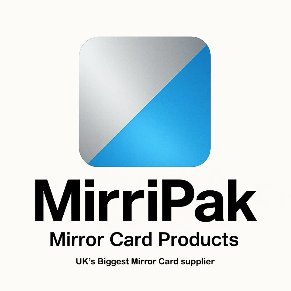 50 Pack Blue Breeze Mirror Card 280gsm A4 Shine, Premium Crafting Metallic Gloss - Image 2 of 2