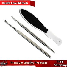 Medical Wax Ear Cleaner Foot File Professional Set Of Black Nail File