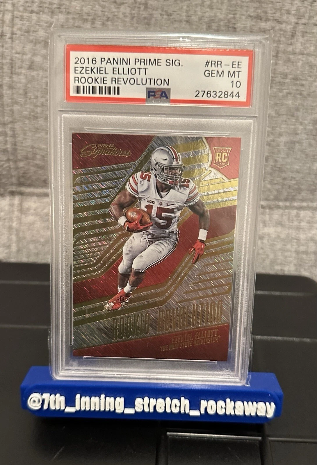 Ezekiel Elliott Panini Prime Signatures Rookie Revolution #RREE Base