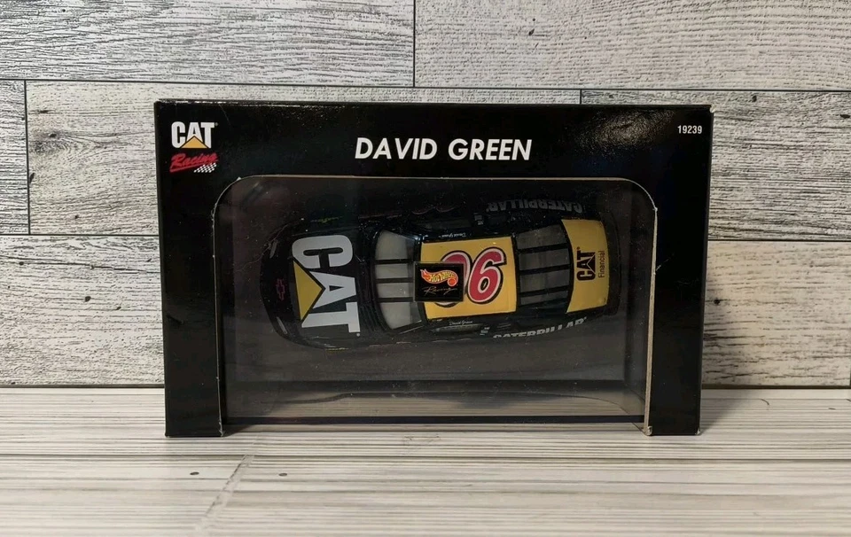 Coche Nascar Team Hot Wheels Pro Racing David Green CAT Foto 3 de 4