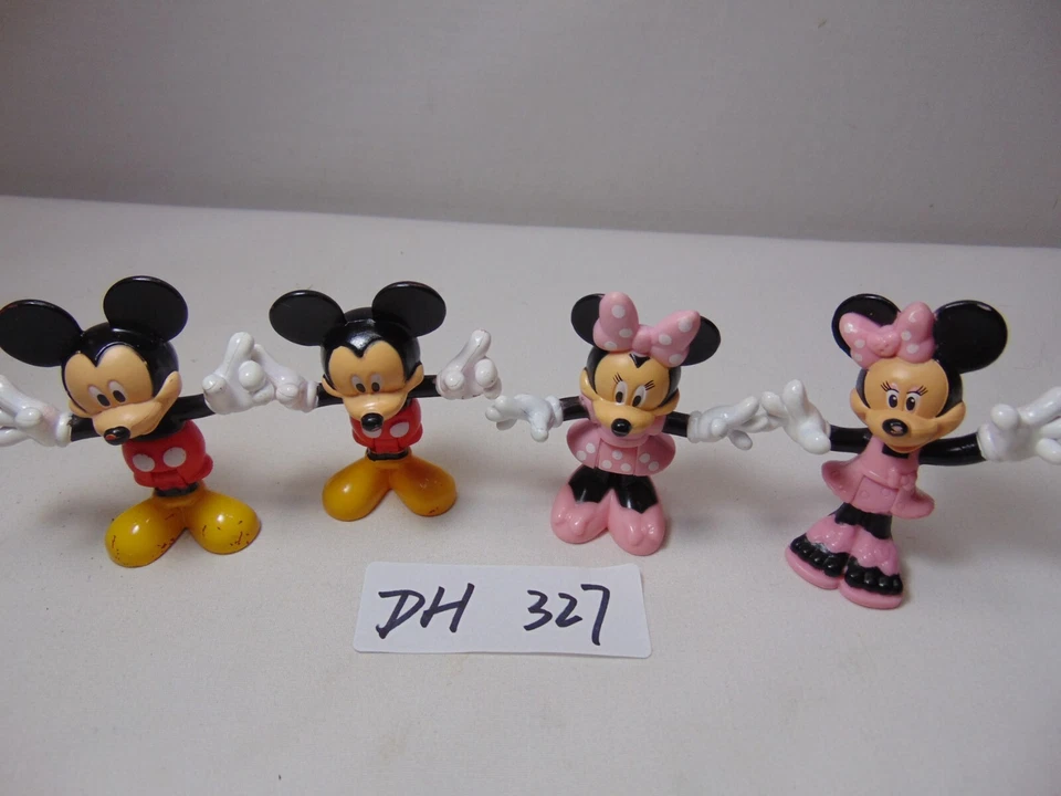 Mickey Mouse Clubhouse Juego Casa de Muñecas PVC Figura Minnie & Mickey Lote de 4 Foto 2 de 4