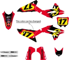 compatible with: Honda 2002 2003 2004 CRF 450 R Retro Decal Decals Graphics Kit