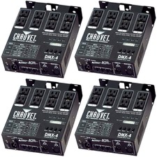 Chauvet 4 Channel Dj Dimmer/switch Relay Pack Light Controller (4 Pack) Dmx-4