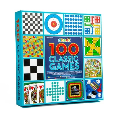 ABEEC 100 Classic Games Compendium | Collection of Classic Family Board Games