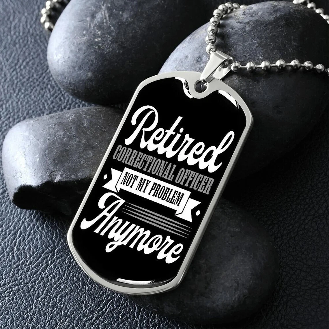 Correctional officer hotsell dog tags