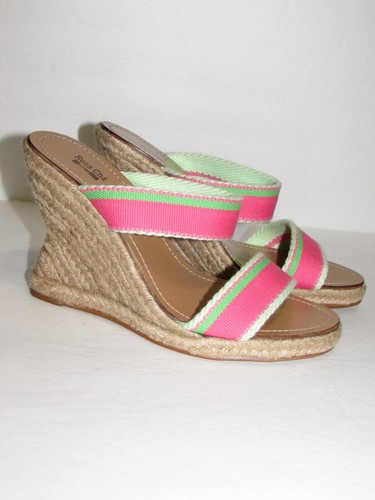 ROSA CHA Multicolor Strappy - Braided Straw Wedge/Platform Sandals SZ 9 NEW - Picture 4 of 9