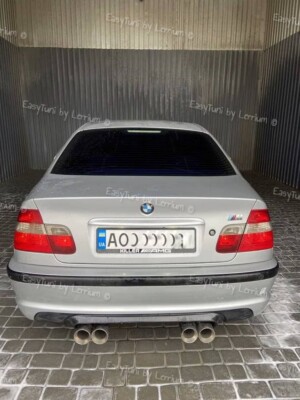 BMW E46 ZHP 2dr and 4dr rear diffuser m3 look csl style abs