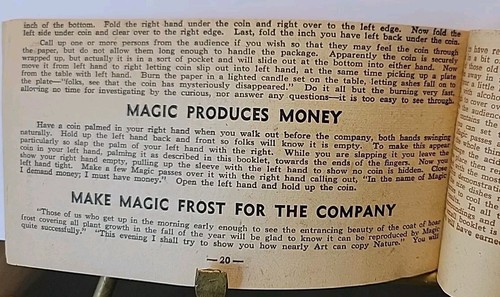 Vintage HOW TO BE A MAGICIAN "Run off a Show" for School Club Church Booklet - Imagen 4 de 5