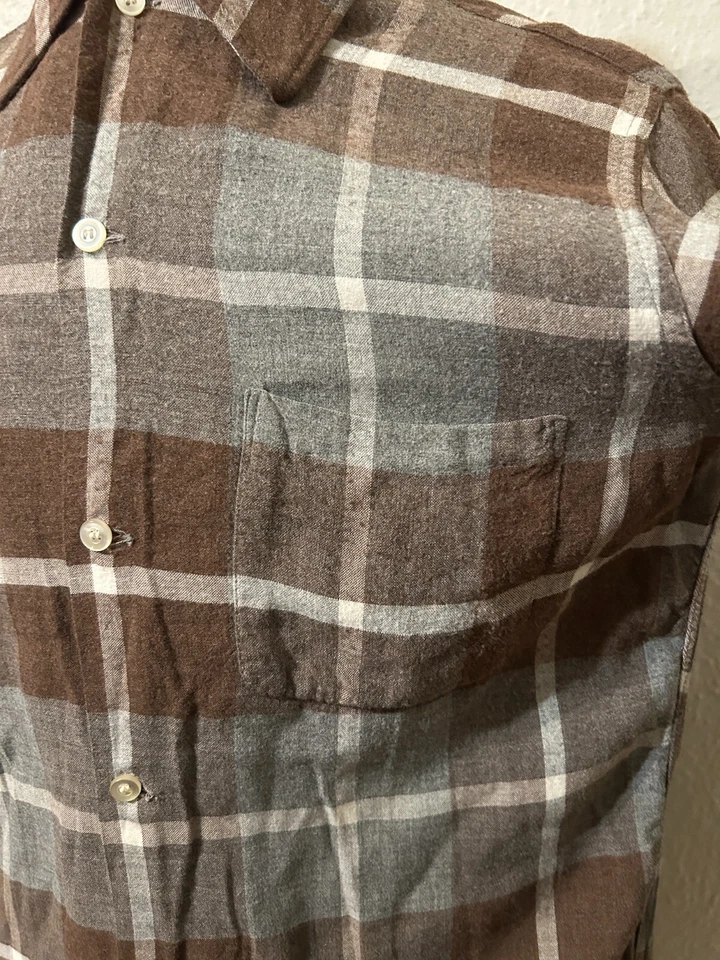 Vtg 1960s Arrow Chevella Mens M Rayon Plaid Button Up Shirt Rockabilly Chevelle - Image 2 of 4