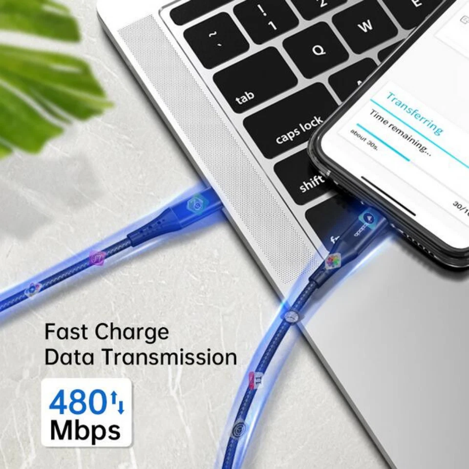 Mcdodo 4/6Ft USB-C To iPhone Fast Charger Cable 36W PD LED For Apple 12 11 XR XS - Image 3 of 4
