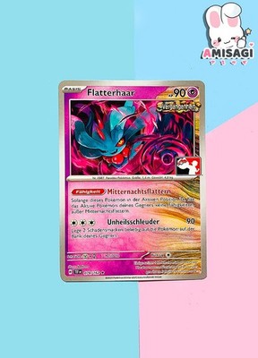 Pokemon Karte - Flatterhaar Flutter Mane 078/162 Tournament Stamp PROMO