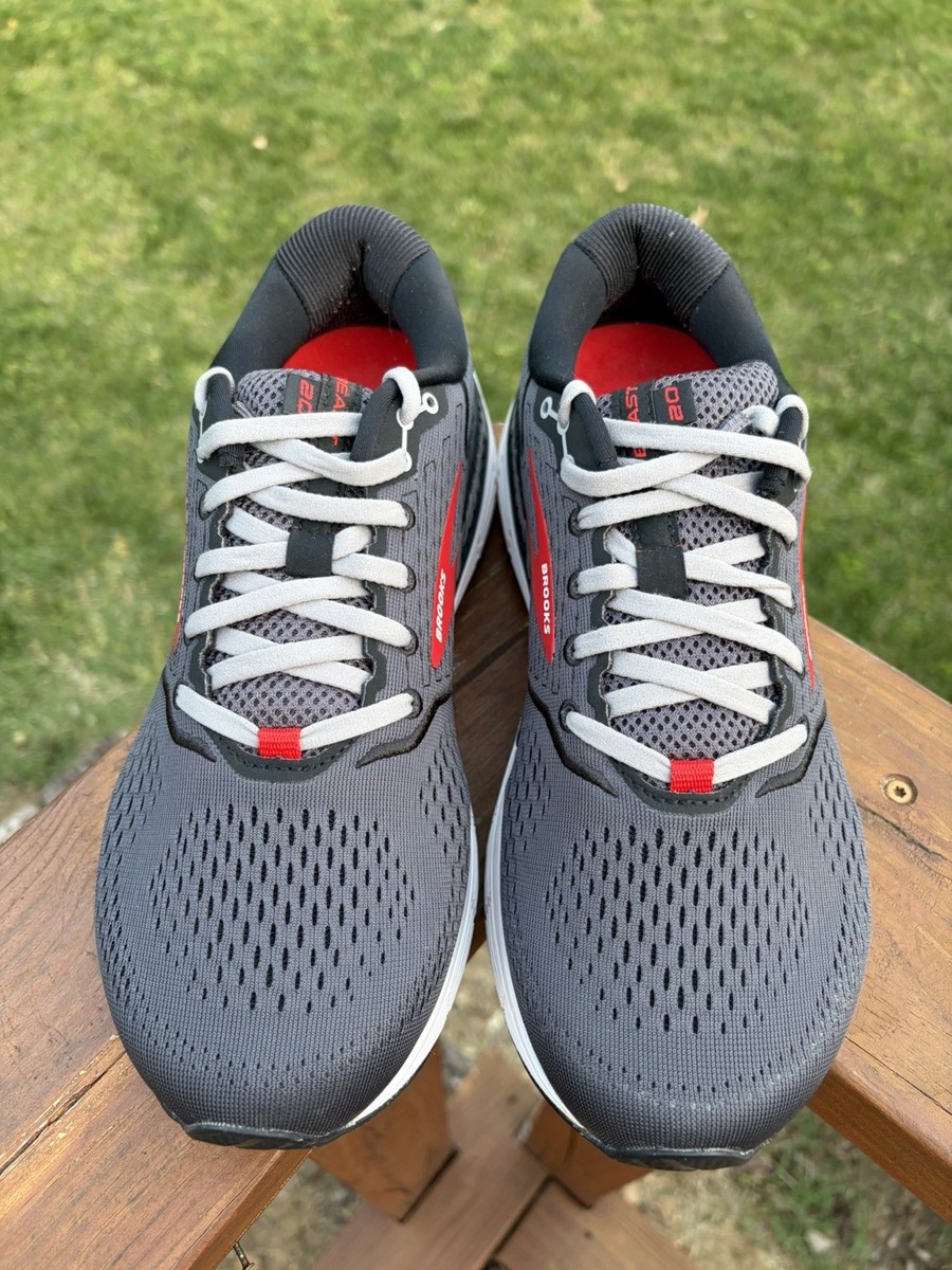 Brooks Beast 20 Comfort Running Shoes Sneakers Grey Mens  display picture 2