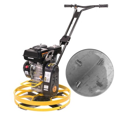 Stark USA 6.5HP Walk-Behind Trowel Concrete Cement Surface Smooth w/ Float Pan