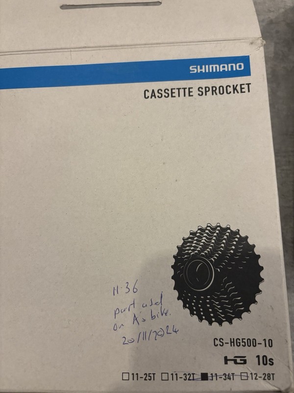 Shimano CS-HG500 10-Speed Road Bike Cassette 10-speed 11-36