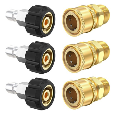 #ad Twinkle Star Pressure Washer Quick Connect Fittings M22 14mm to 3 8 Inch Pre... $28.72