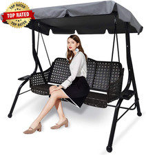 Patio Swing Canopy Replacement, 64.6 X 44.9 in for 3-Seat Swings