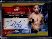 2025 Topps UFC Chrome Tony Ferguson Signatures Gold Refractor Auto #/50