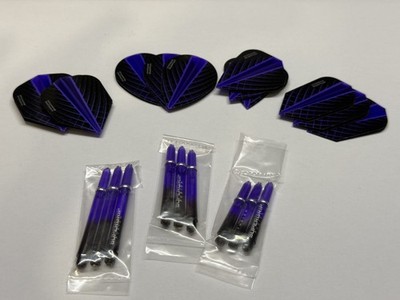 Harrows Dart Zubehör Set   Flights & Shafts- Lila   neu   ideal zum Testen
