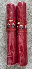 Holiday Living Solid Red Decorative Mesh, 20.86in x 30ft, Lot Of 2