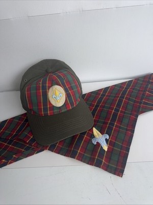 Boy Scouts Webelos Rank Hat Cap & Neckerchief Set M/L Flex Fit