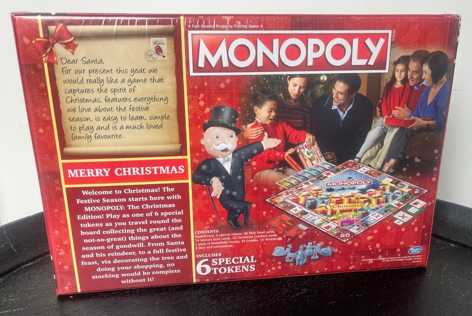 Christmas Monopoly Official Limited Special Edition Festive Family Board Game - Image 2 of 4