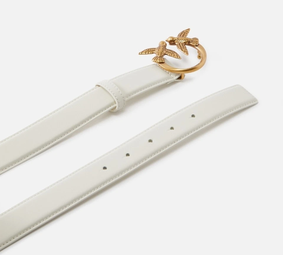 Cintura donna Pinko H3 Bianco seta/antique gold - Immagine 2 di 3