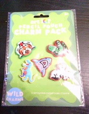 NEW 5 pack art 101 Pencil case pouch charm packs WILD ANIMALS