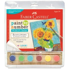 Faber-Castell Museum Series Paint By Number Kit 6"X8"-Sunflowers