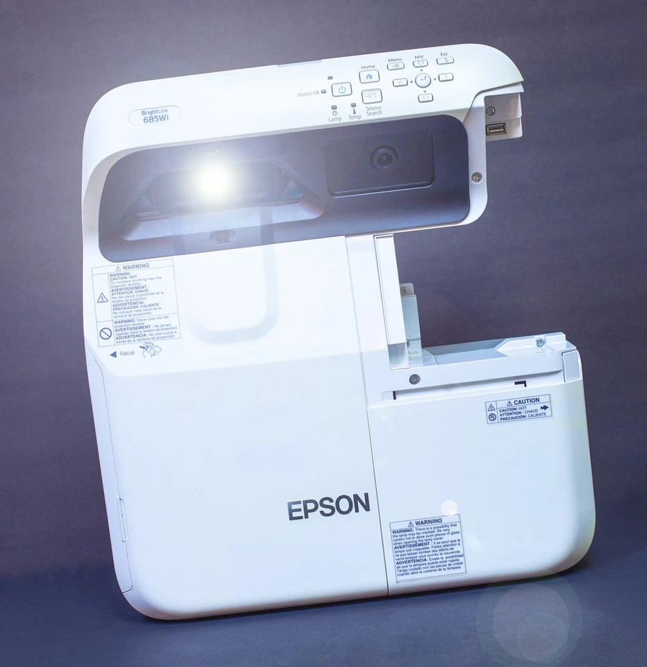 Epson BrightLink 695WI Ultra Short-Throw Projector 720p WIDE HD CINEMA - Image 2 of 4