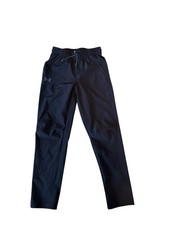 Under Armour Black Casual High-Rise Stretch Pants Polyester Blend Youth Size Med