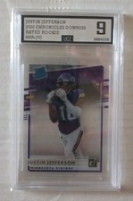 2020 Panini Chronicles - Clearly Donruss Rated Rookie Justin Jefferson #RR-JUJ 