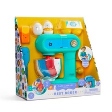 FAO Schwarz Best Baker Toy Mixer Set - Teal and Yellow