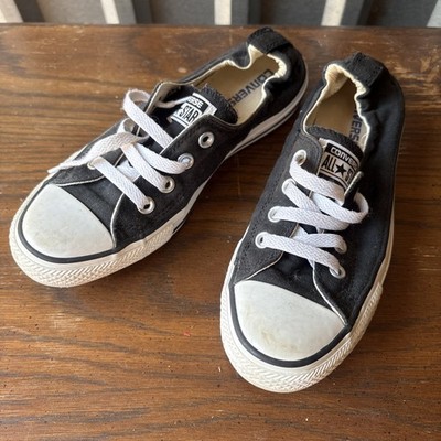 Women s Size 8 Converse All Star Chuck Taylor  Sneaker 537081F Black SlipOn