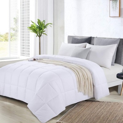 HOMBYS Oversized King Comforter 120x98, Lightweight Quilted Down Alternative Duv