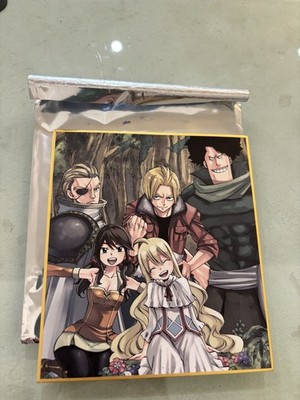 Fairy Tail Shikishi Art Board Natsu Lucy Erza Anime Japan Import. Exhibition !!!