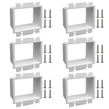 6 PCS BE2 2Gang NonMetallic Electrical Power Outlet Box Extender ETL Rated