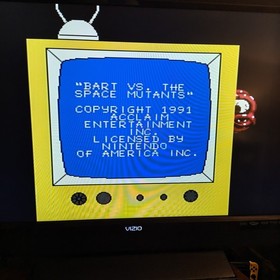 The Simpsons: Bart vs. the Space Mutants (Nintendo NES, 1991) Tested Working