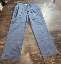 HighLand Red Kap Pleated Front Navy Blue Work Pants Size 36