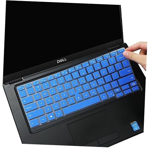 Silicone Keyboard Cover Skin Compatible for Dell Latitude 5400 14" Blue 2