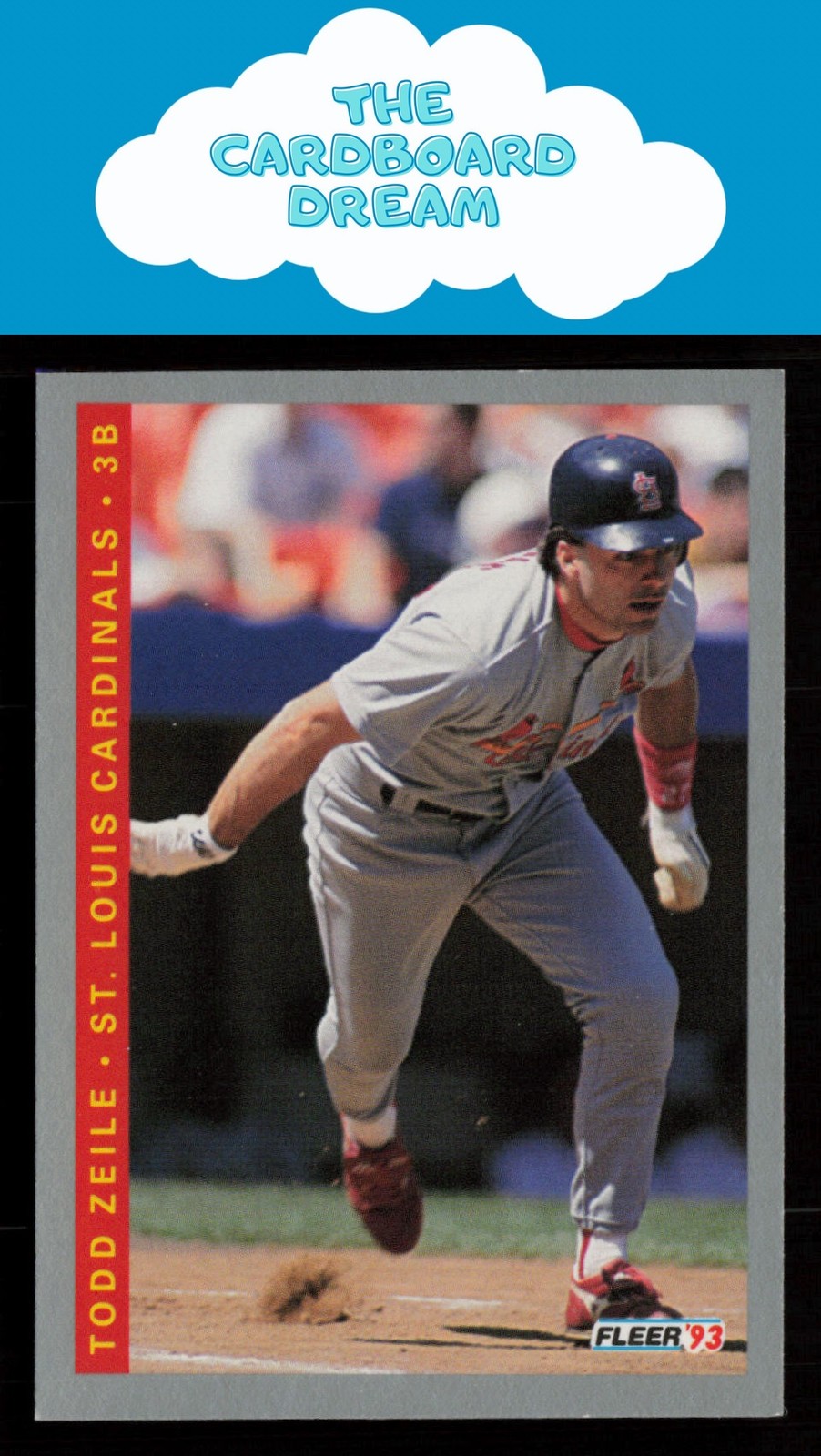 Todd Zeile 1993 Fleer #136 St. Louis Cardinals Baseball Card