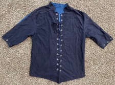 Men Renaissance Tudor Doublet Waistcoat,Medieval Noble Prince Size 46  