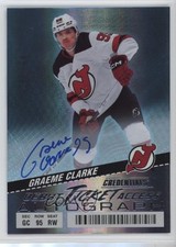2024 Upper Deck Credentials Debut Ticket Access 88/199 Graeme Clarke Auto 12ee
