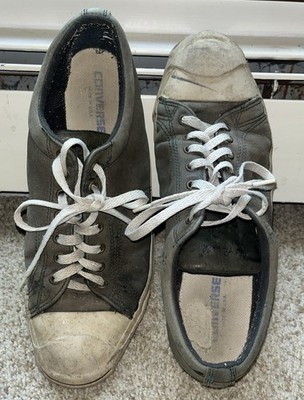 Converse Jack Purcell Made USA Green Leather Low Sneakers Shoes Men s Size 11.5