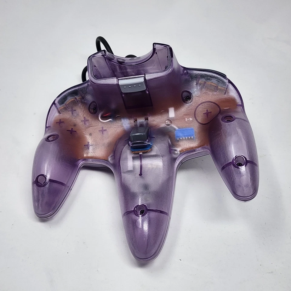 Official Nintendo N64 Atomic Purple Controller OEM Transparent - TESTED - Image 2 of 4