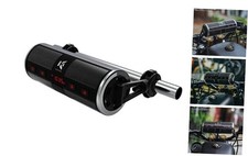 Motorcycle Speakers Bluetooth Waterproof Radio Audio System Built-in Silver