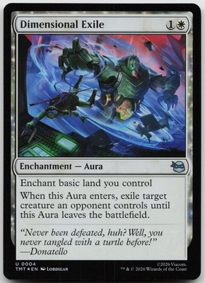 DIMENSIONAL EXILE 0004 TMNT  MAGIC: THE GATHERING FOIL NM/M