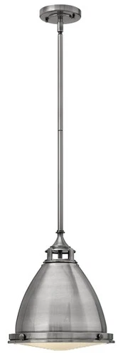 Hinkley Lighting 3126 Aged Zinc Amelia Single Light 13"W Pendant - Picture 3 of 12